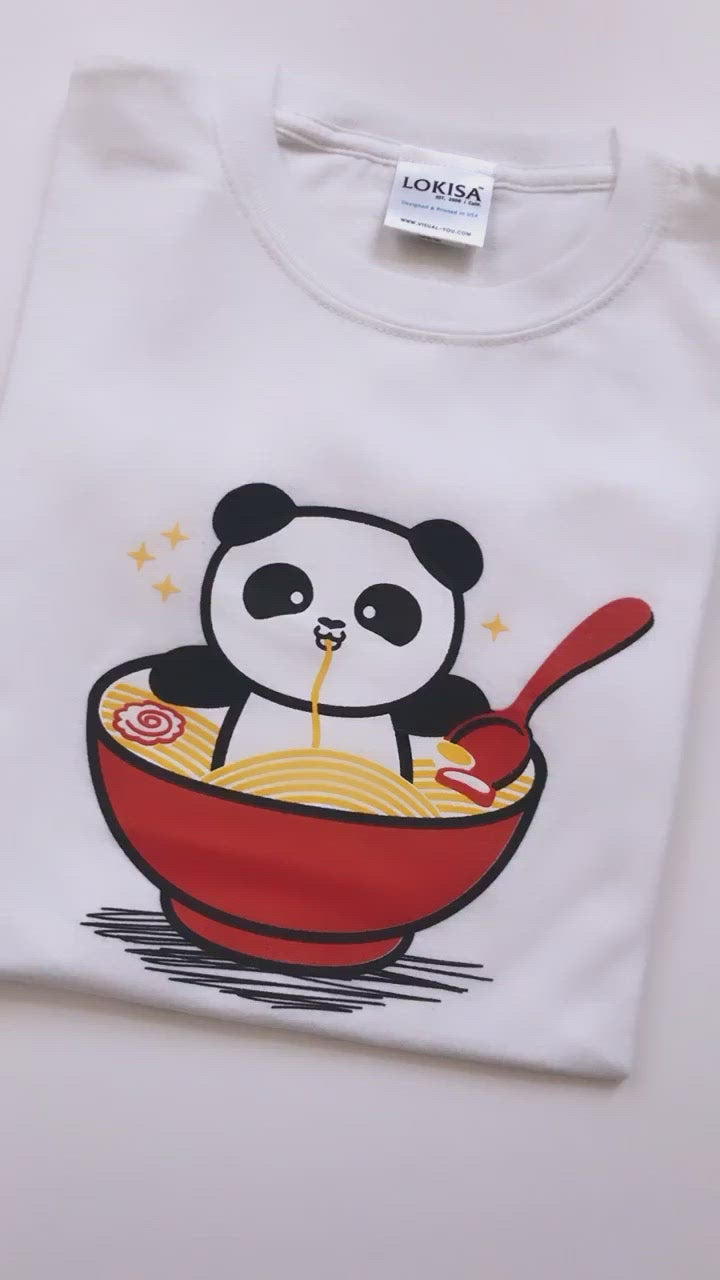 Panda Ramen Bowl T-Shirt (Kids)