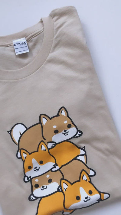 Corgi & Shiba Pile T-Shirt