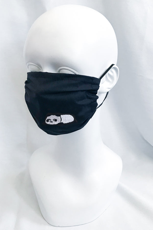 Embroidered Panda , Brown & Ice Bear Face Mask