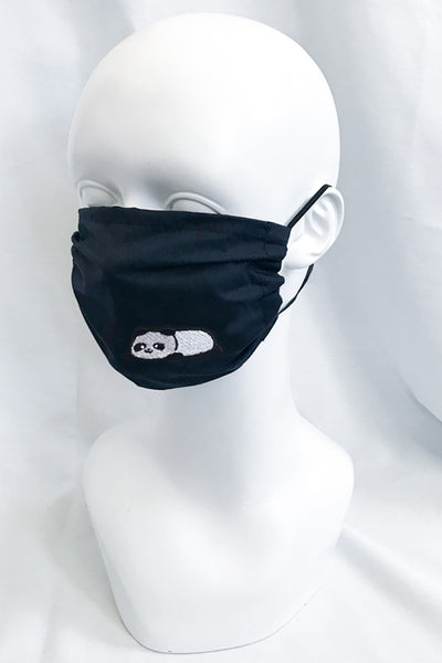 Embroidered Panda , Brown & Ice Bear Face Mask