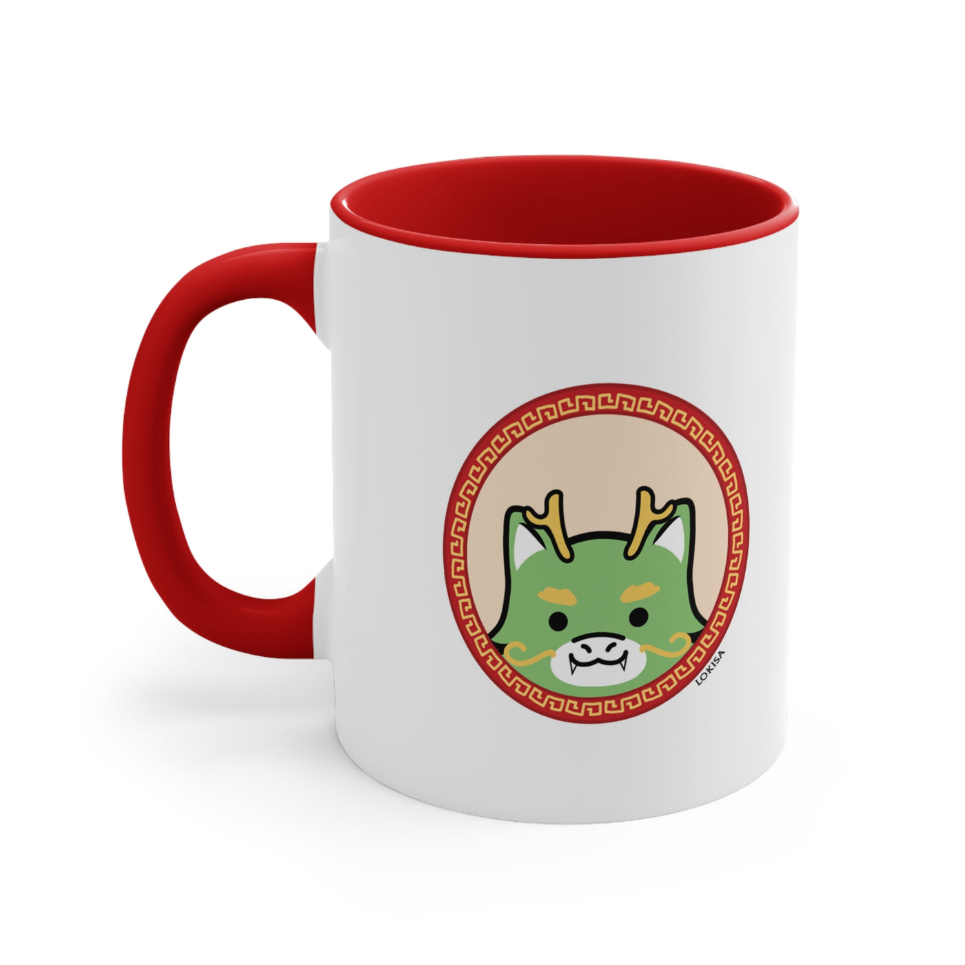 Bow for the Bao Jade Dragon Mug - Red