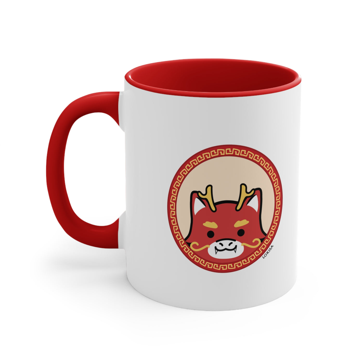 Bow for the Bao Red Dragon Mug - Red