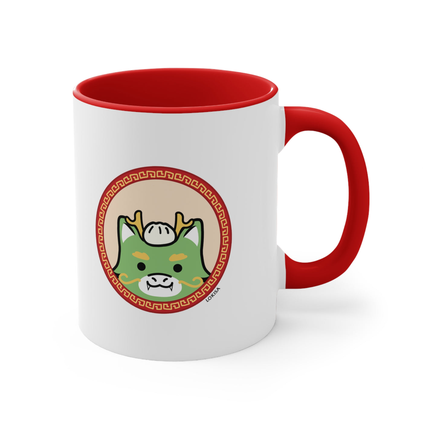 Bow for the Bao Jade Dragon Mug - Red