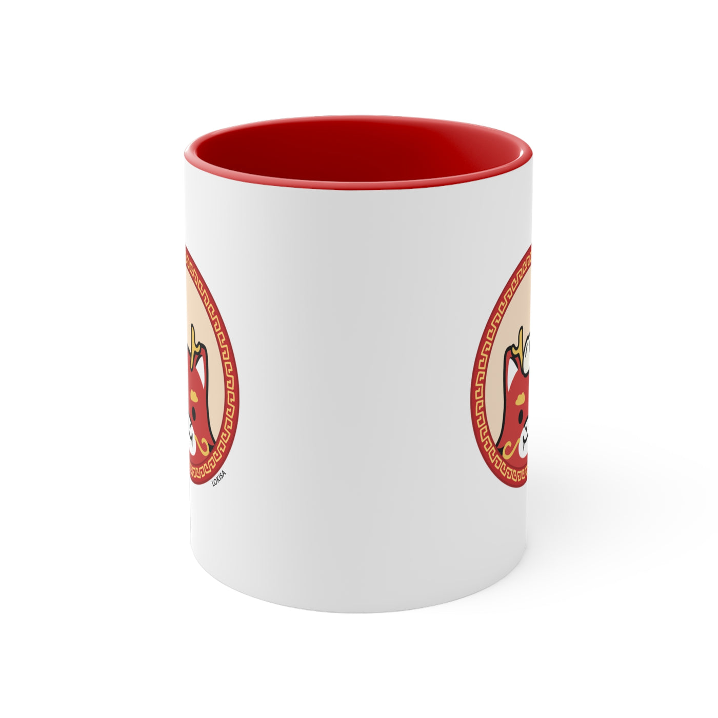 Bow for the Bao Red Dragon Mug - Red