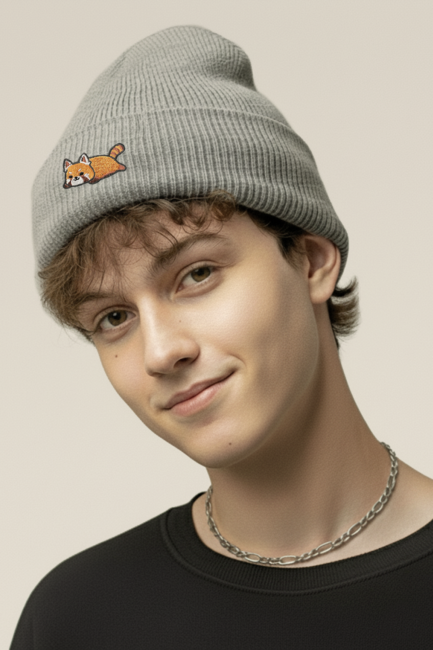 Echo Icon Cuffed Beanie - Red Panda