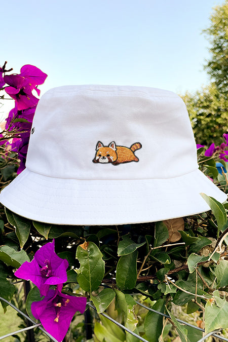 Echo Icon Embroidery Bucket Hat - Red Panda