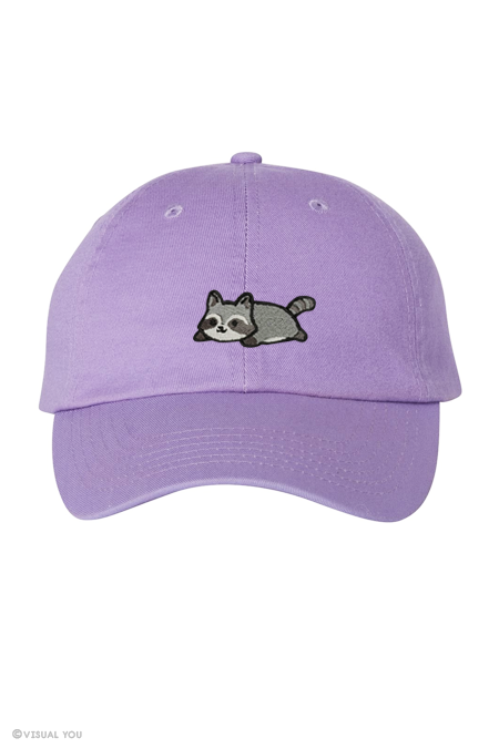 Relaxing Raccoon Dad Cap