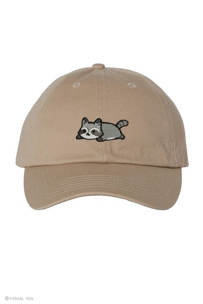 Relaxing Raccoon Dad Cap