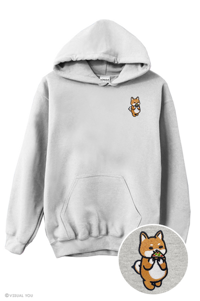 Event Exclusive Pizza Shiba  Embroidered Hoodie