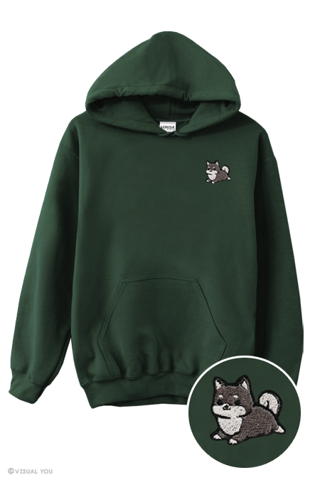 Shiba inu hooded plush sweater shop