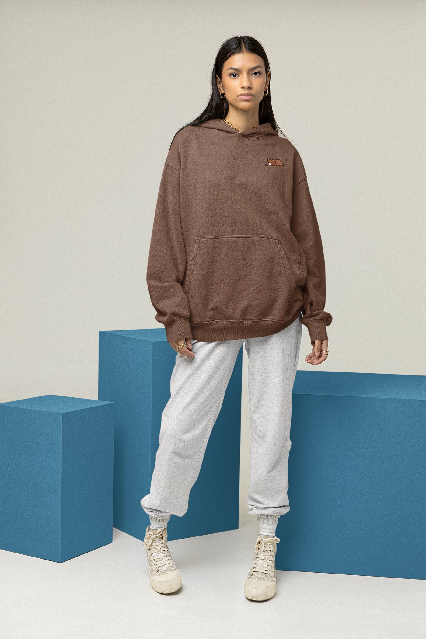 Legacy Icon Embroidery Hoodie - Grizzly bear