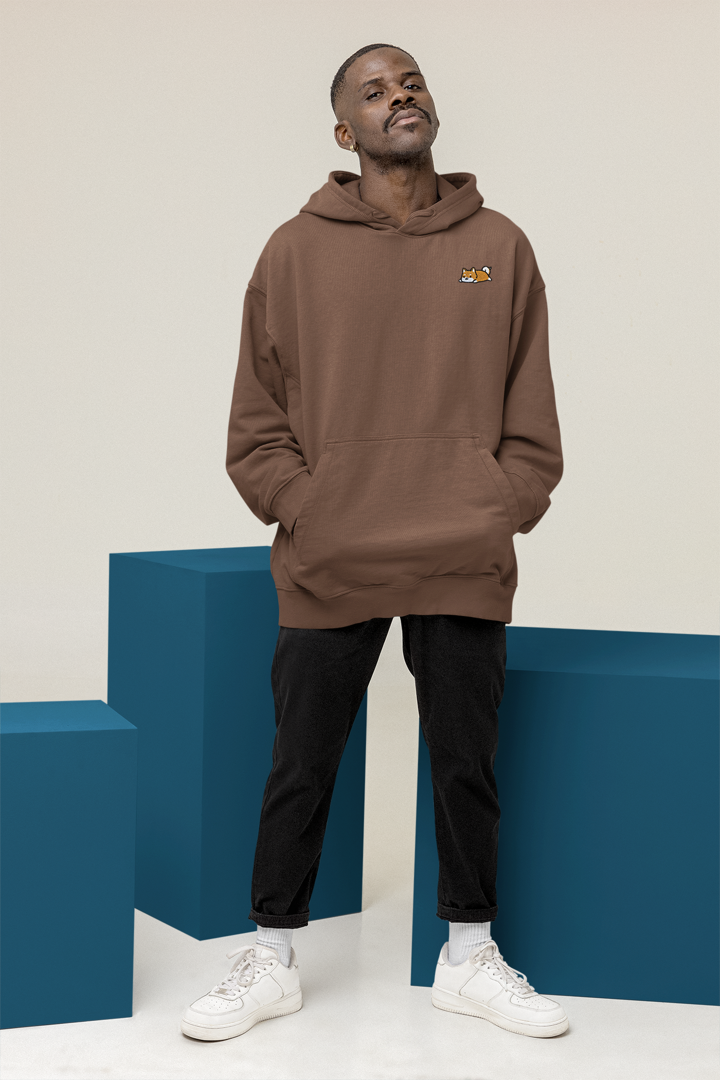 Legacy Icon Embroidery Hoodie - Shiba Inu