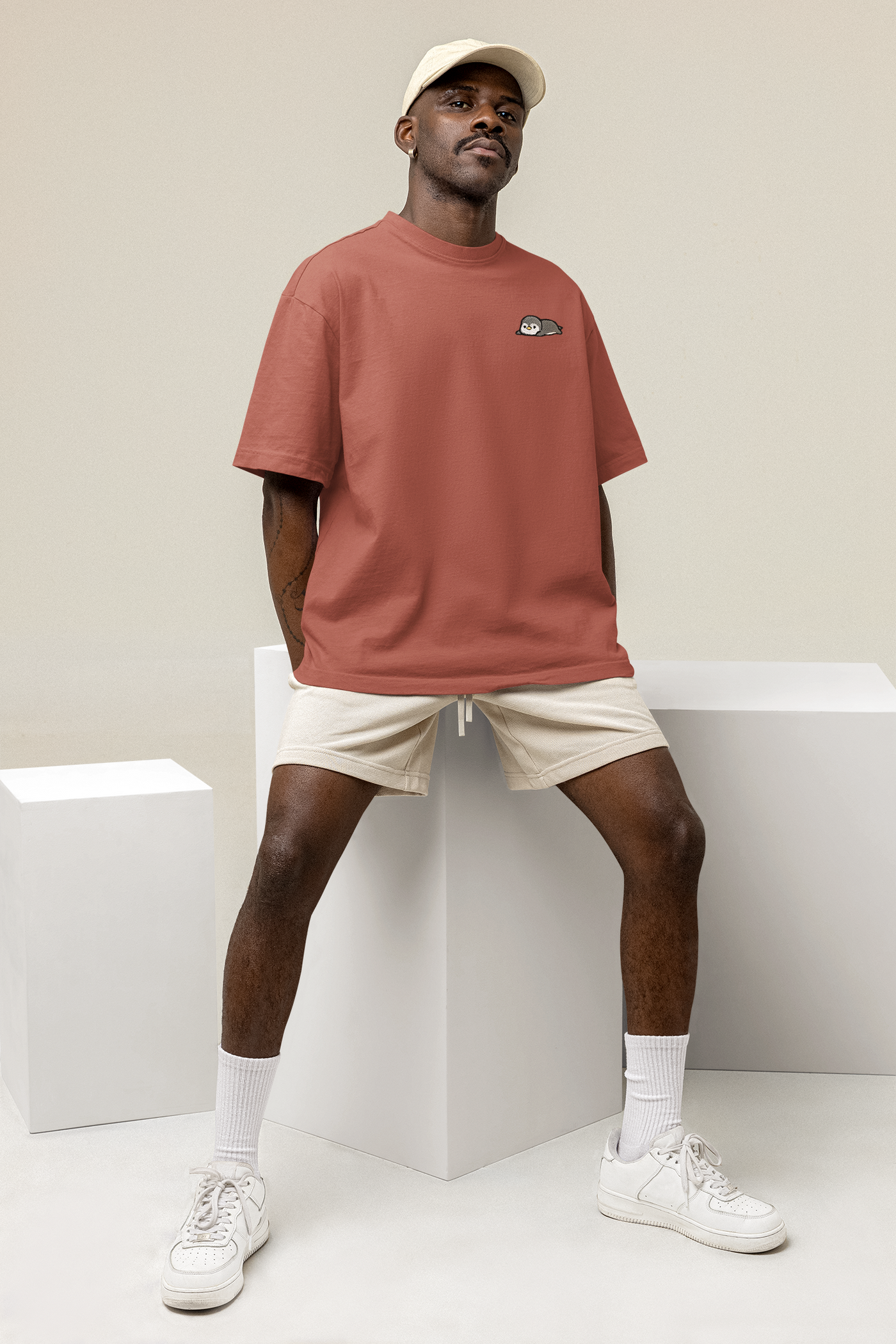 Legacy Icon Embroidery T-Shirt - Penguin