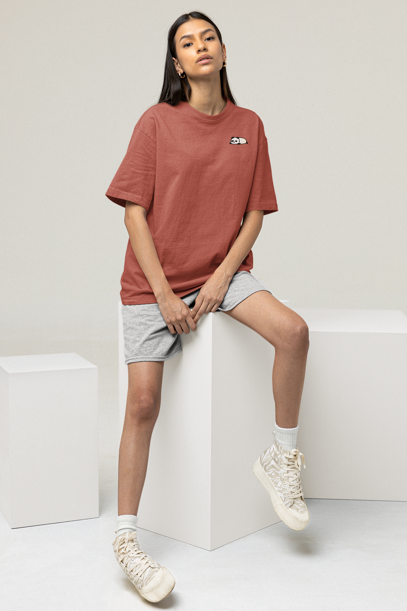 Legacy Icon Embroidery T-Shirt - Panda