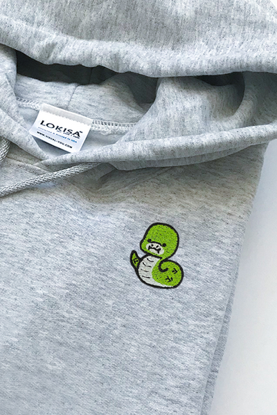 Chubby Tubby Snake Embroidered Hoodie