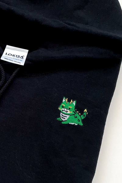 Chubby Tubby Jade Dragon Embroidered Hoodie