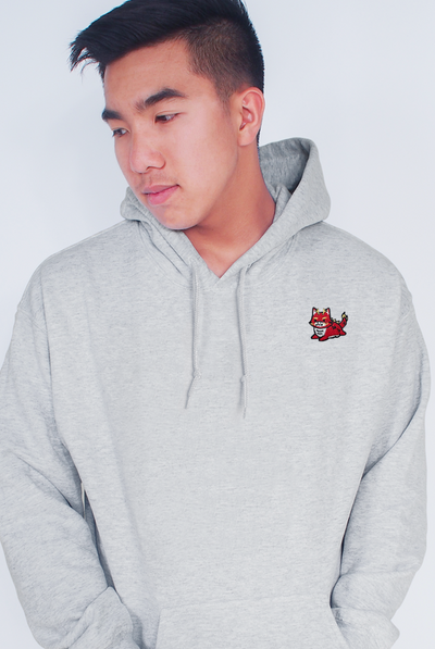 Chubby Tubby Red Dragon Embroidered Hoodie