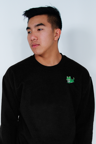 Chubby Tubby Jade Dragon Embroidered Sweatshirt