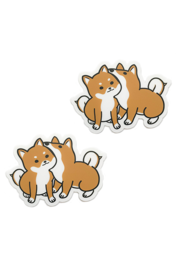 Hungry Love Shiba Inu Vinyl Sticker
