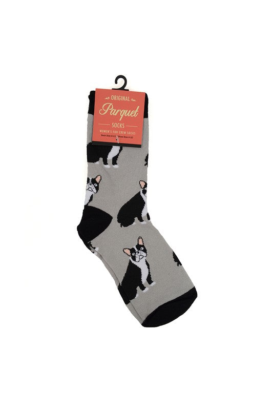 Women's Fun French Bulldog Crew Socks