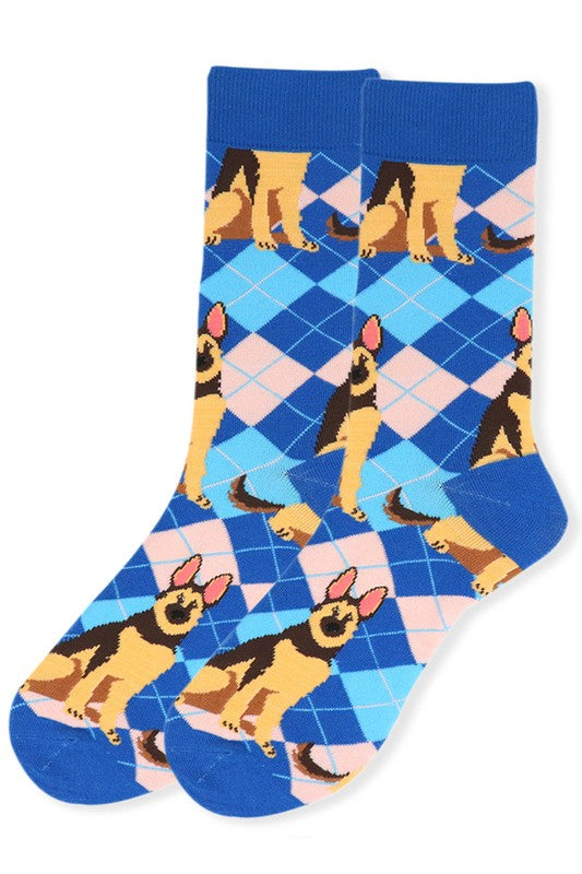 Women's Fun German Shepherd Dog Crew Socks