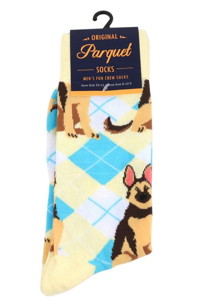 Men's Fun German Shepherd Dog Crew Socks