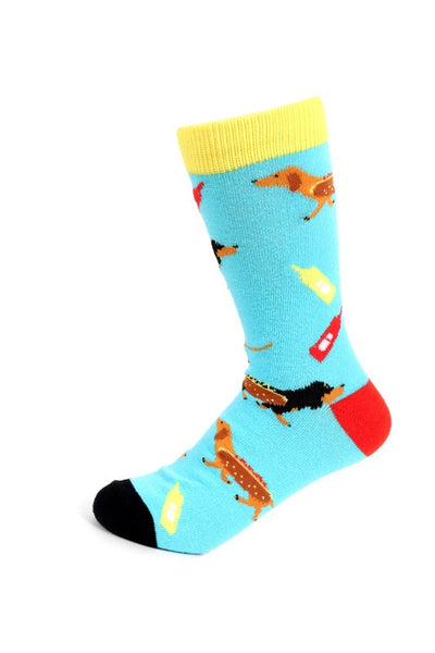 Women's Fun Dachshund Wiener Dog Crew Socks