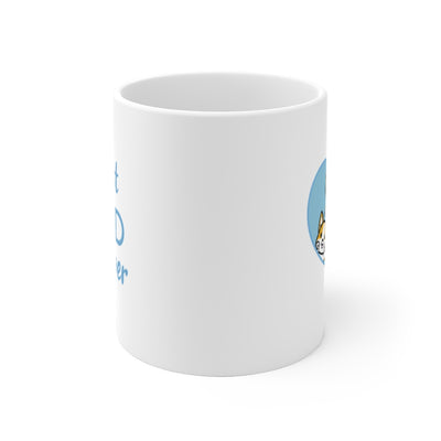 Best Dad forever Tan Corgi Mug (3x Puppies)