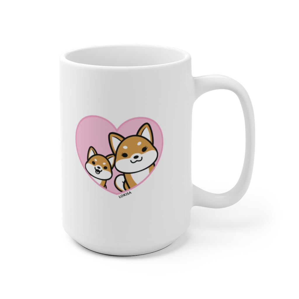 Best Mom forever Red Shiba Inu Mug (1x Puppy)