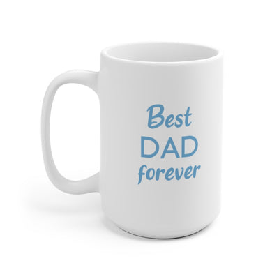 Best Dad forever White Shiba Inu Mug (5x Puppies)