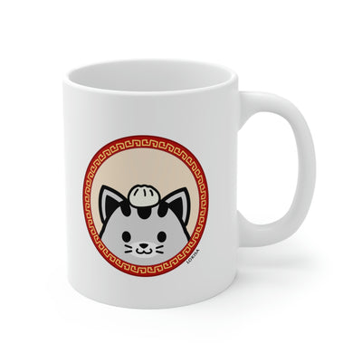 Bow for the Bao Cat Mug - White