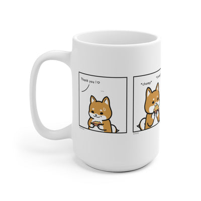 Shiba Inu Buddies Pizza Comic Mug