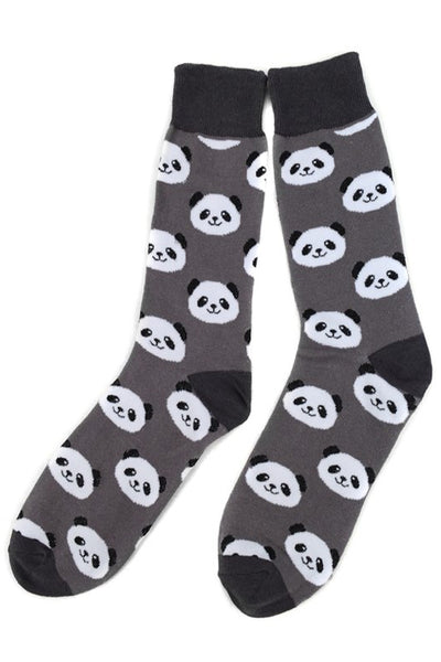Men's Fun Panda Bear Crew Socks