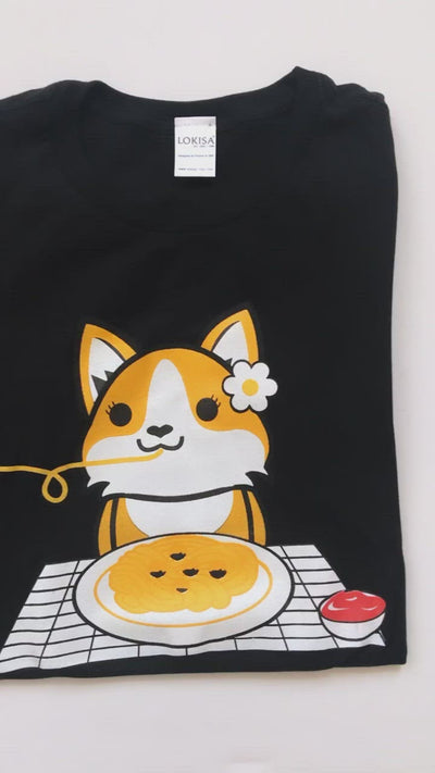 Corgi Pasta Date T-Shirt - Boy Corgi