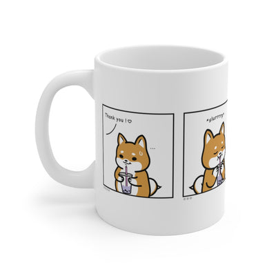 Shiba Inu Buddies Boba Comic Mug