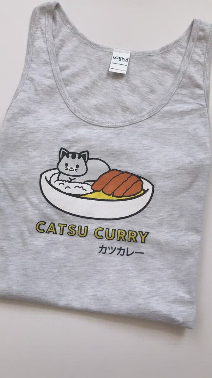 Catsu Curry Kitty Cat Tank Top