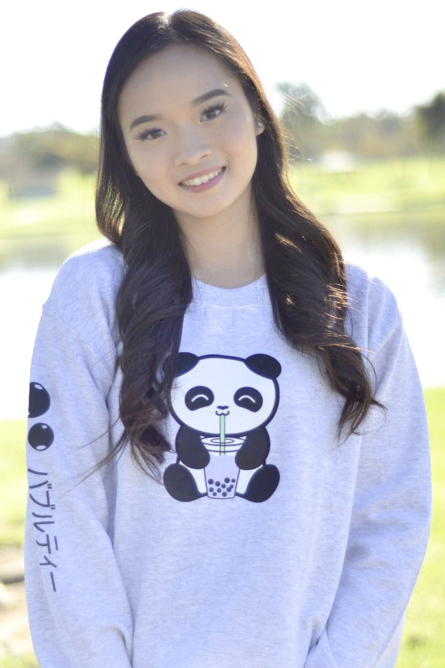 Bubble Tea Boba Panda Sweatshirt