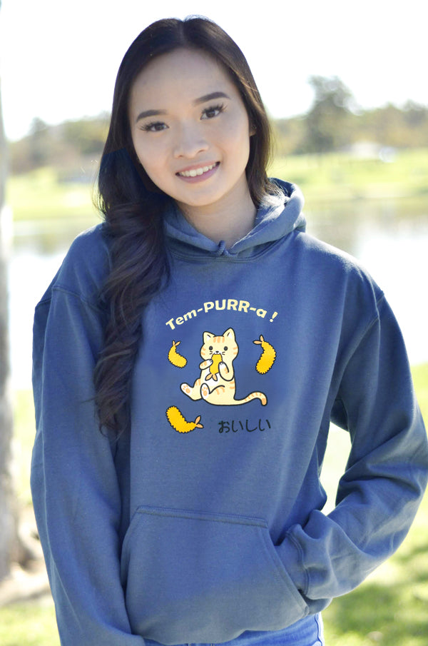 Tem-PURR-a Tempura Kitty Cat Hoodie