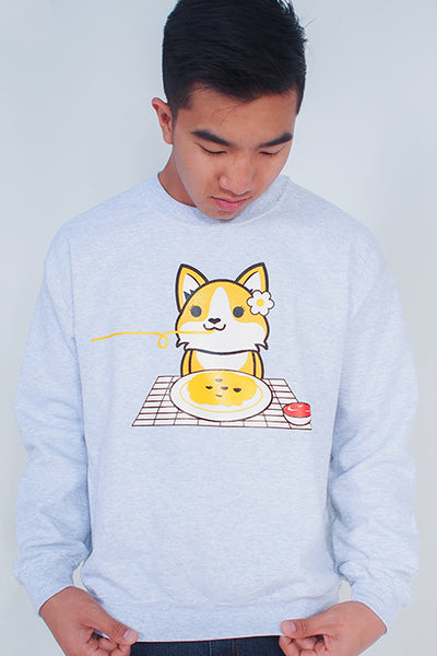 Corgi Pasta Date Sweatshirt - Girl Corgi