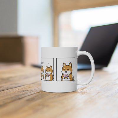 Shiba Inu Buddies Donut Comic Mug