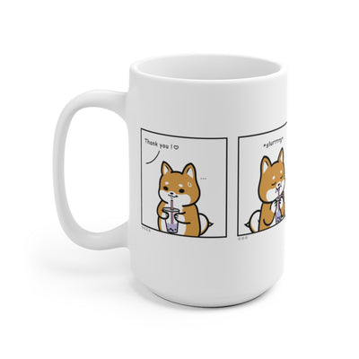 Shiba Inu Buddies Boba Comic Mug