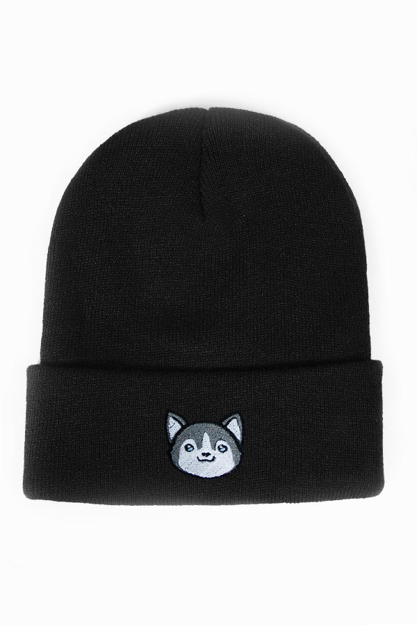 Husky Head Cuffed Beanie