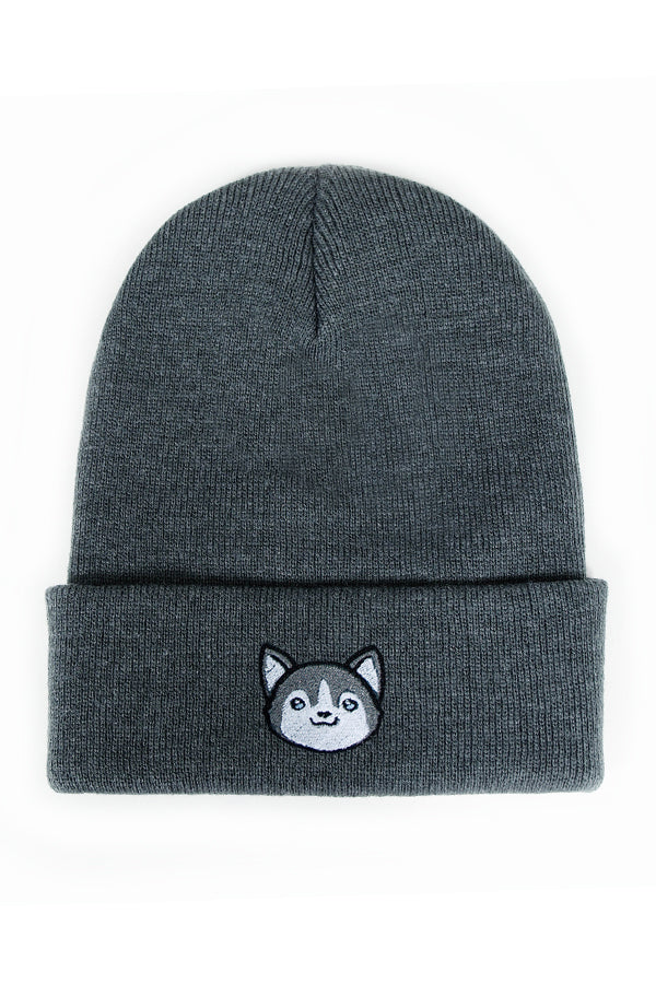 Husky Head Cuffed Beanie