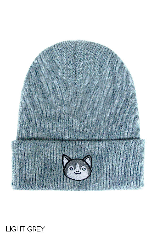 Husky Head Cuffed Beanie