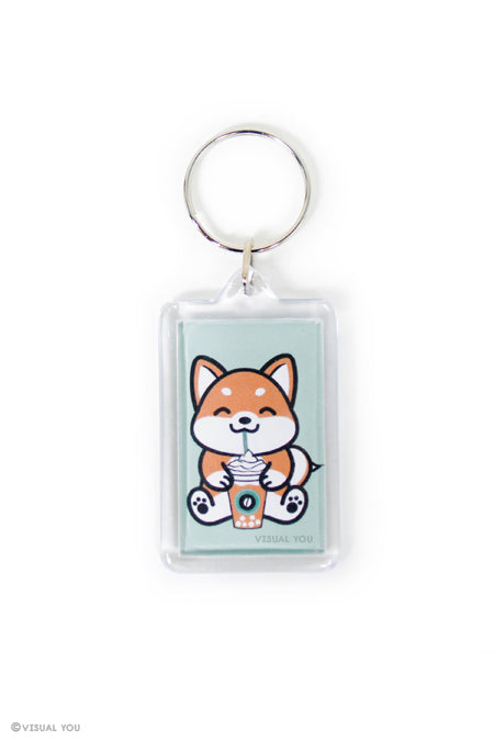 Coffee Frappe Shiba Inu Keychain