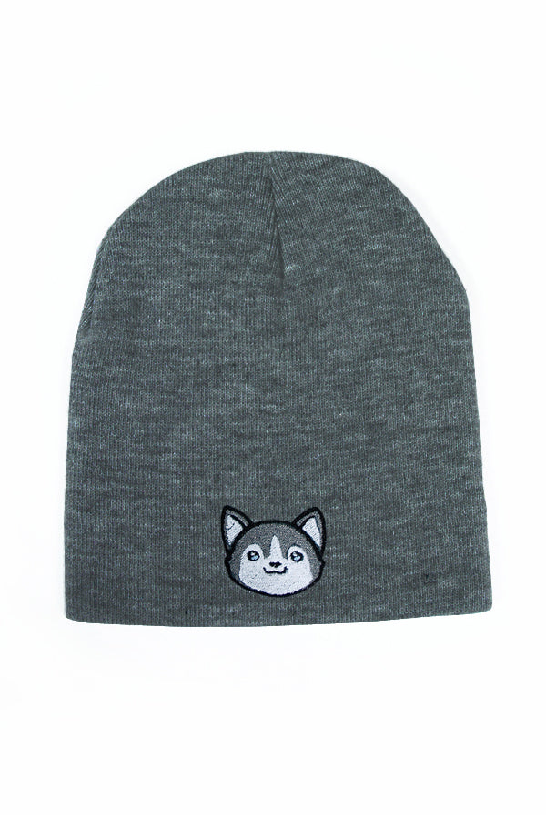 Husky Head Short Beanie