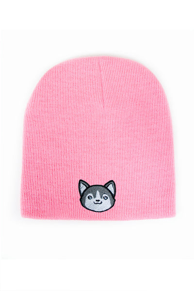 Husky Head Short Beanie