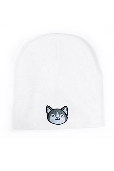 Husky Head Short Beanie