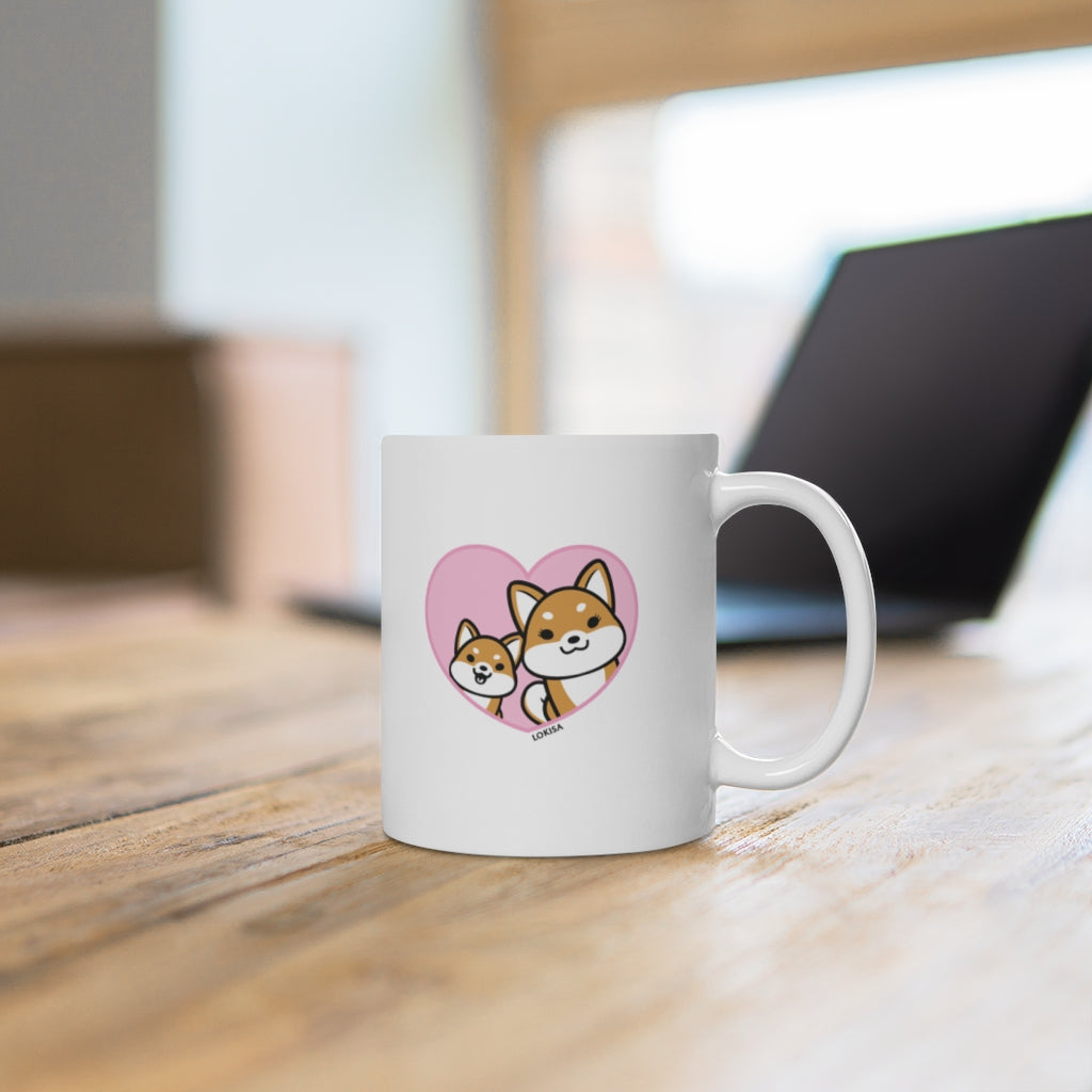 Best Mom forever Red Shiba Inu Mug (1x Puppy)