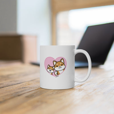 Best Mom forever Red Shiba Inu Mug (1x Puppy)